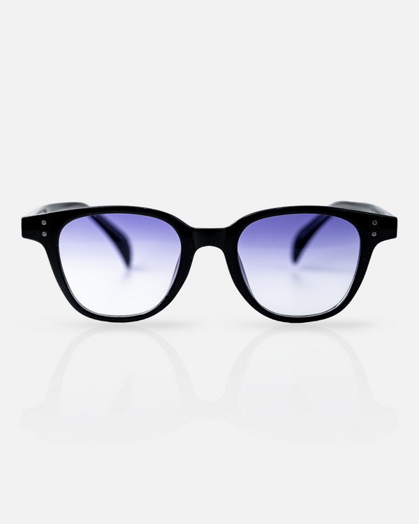 BLack Sunglasses frame with Tinted purple lens