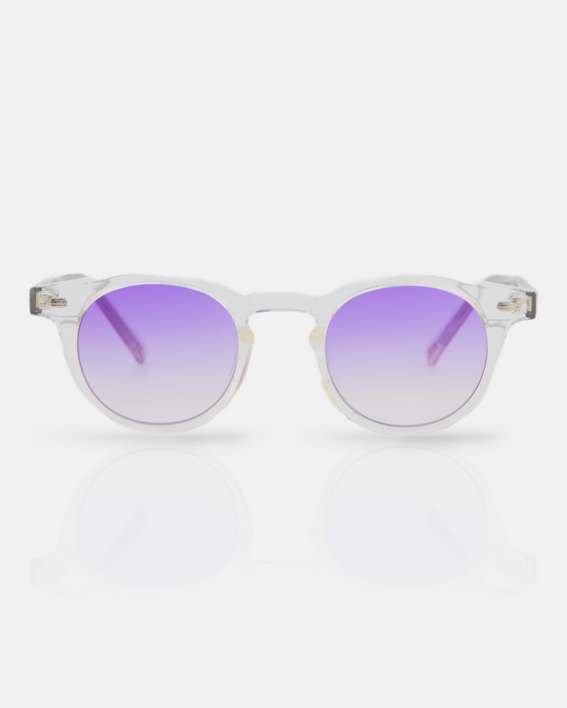 transparent frame   tinted lenses